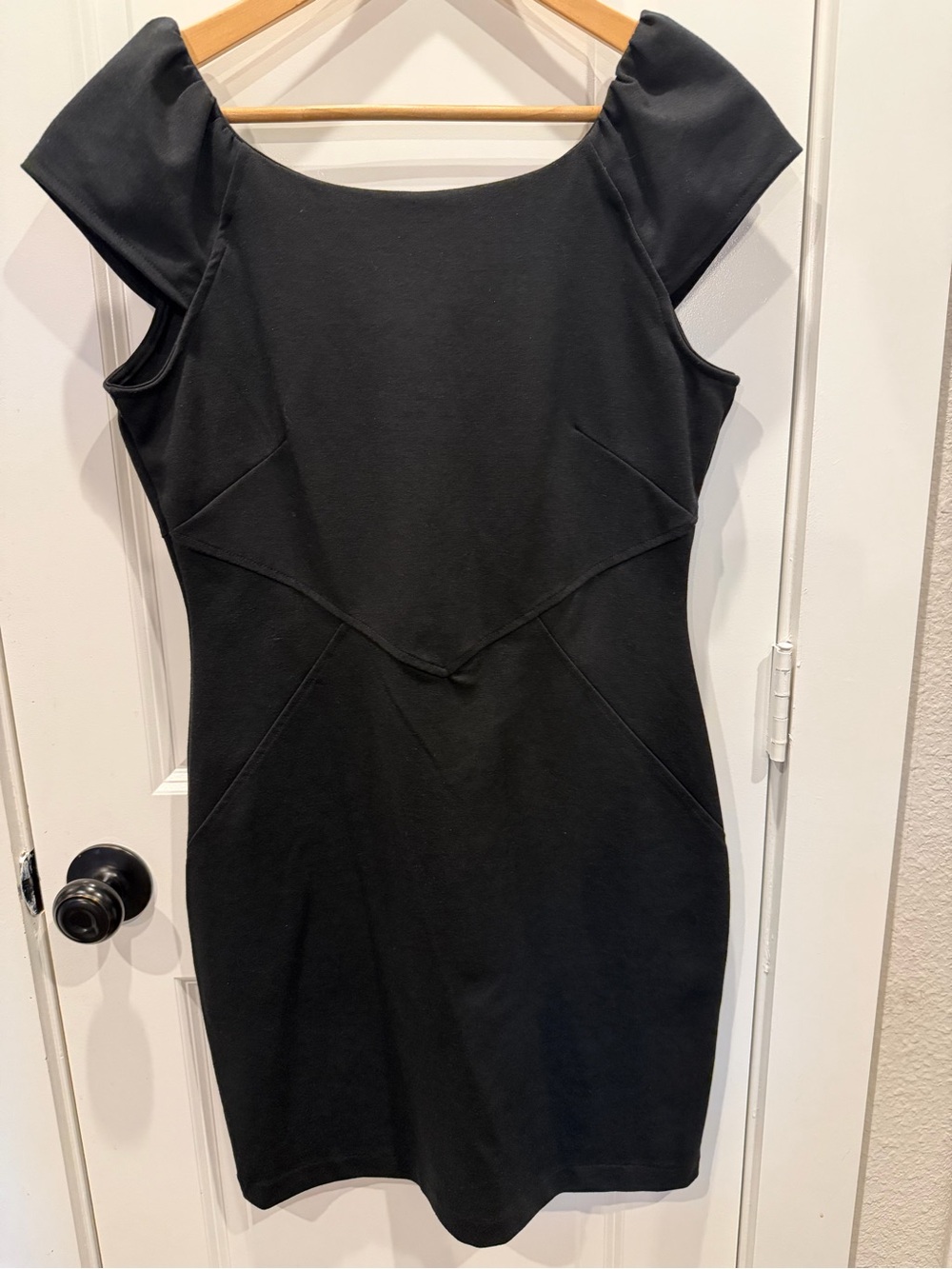 GAP Black Cap Sleeve Mini Dress